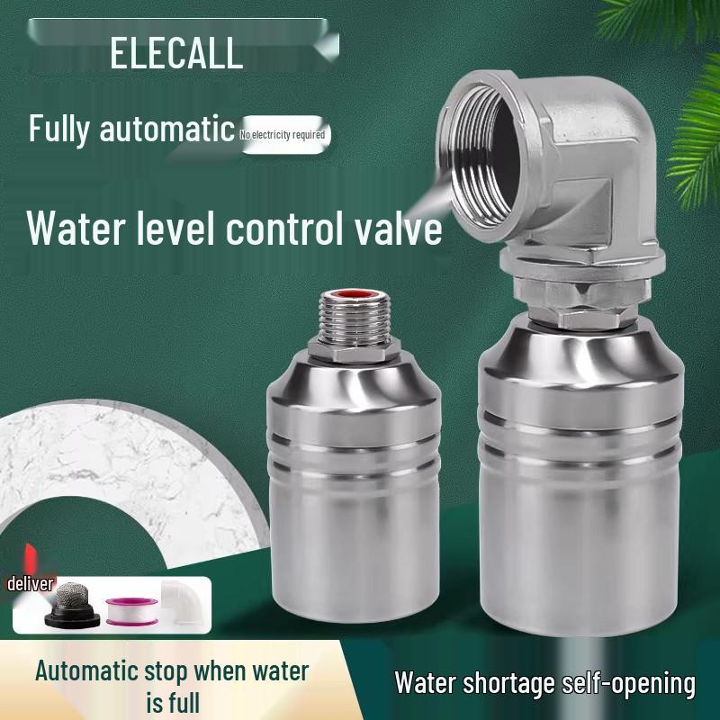 ELEKO Automatic Stainless Steel Float Valve for Water Tank Level Control