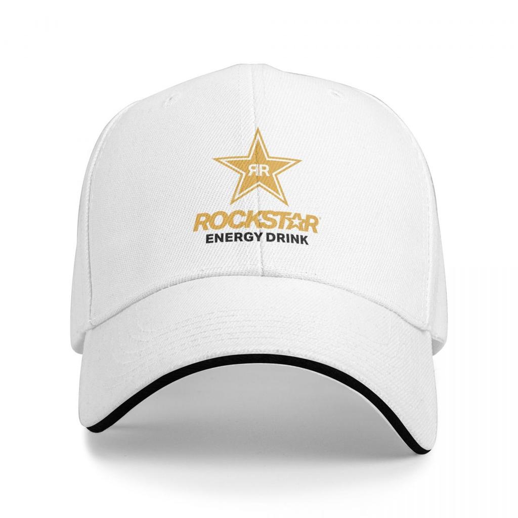 Rockstar Energy Drink Baseballkappen Snapback Baseballmützen Atmungsaktiv Lässig Kappe Outdoor für Männer und Frauen