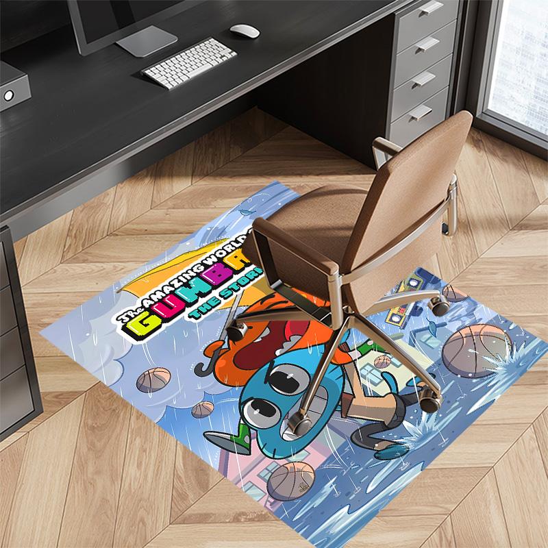 The Amazing World of Gumball Printed Absorbent Washable Carpet, Non-Slip Bathroom Mats, Kitchen Rugs, Yoga Mat,Living Room Entrance, Camping Picnic Ru