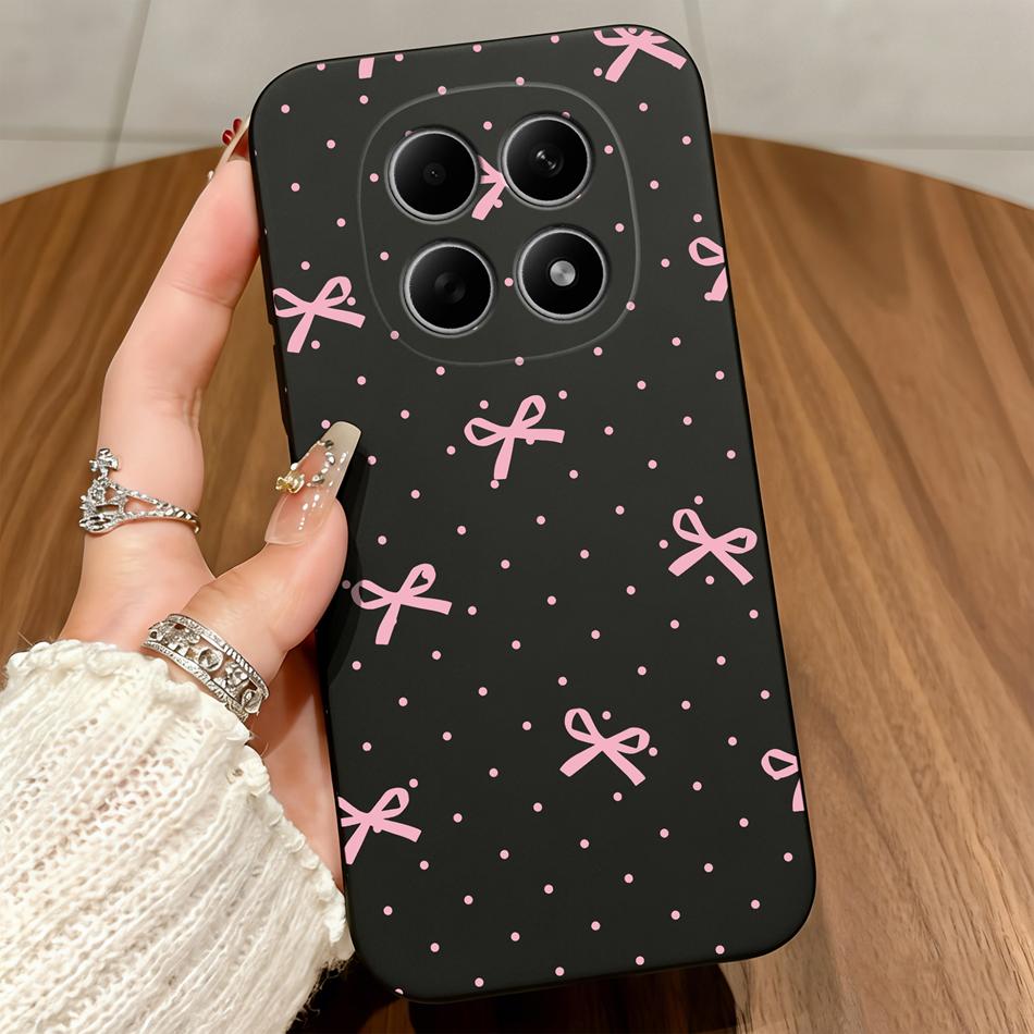 Cute Cats Cover For Poco M8 Pro 5G Phone Case Soft Protective Black Funda For Poco M 8 M8Pro Untra Thin Durable Back Covers Capa