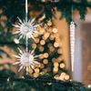 Christmas Snowflake Ornament 10 Pieces Hangable Acrylic Icicle Window Pendant Seasonal Party Decorations For Front Door Living