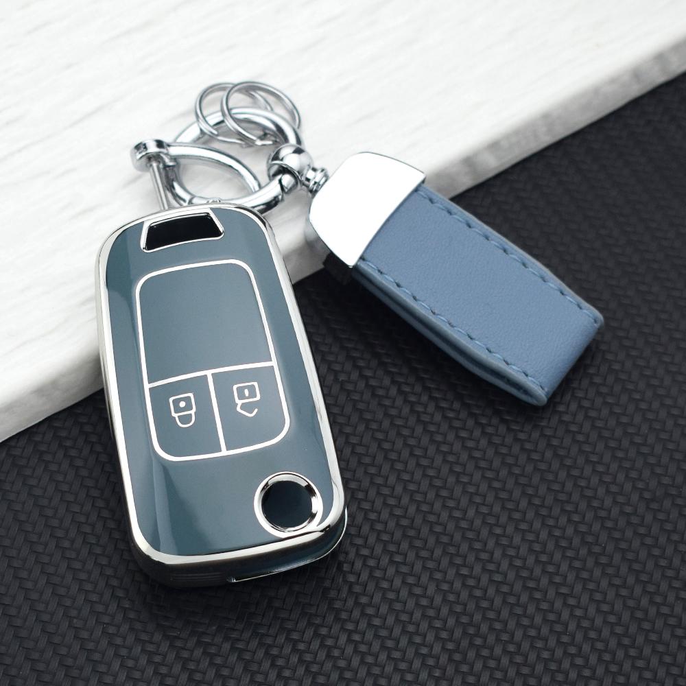 2/3 Buttons Tpu Car Key Case Cover For Chevrolet Malibu Cruze Camaro Aveo Sail Epica Lova Impala Orlando For Buick Opel Key Bag