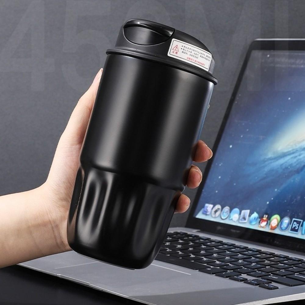 Spill Proof Lid Travel Coffee Mug 260ML Car Thermos Cup Petal Cup Insulated Coffee Cup  Office Use