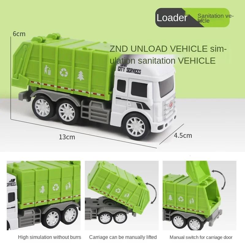 

1 шт. Литая под давлением модель инженерной машины Экскаватор Кран Самосвал Мусоровоз Классическая городская строительная Детская игрушка для мальчика