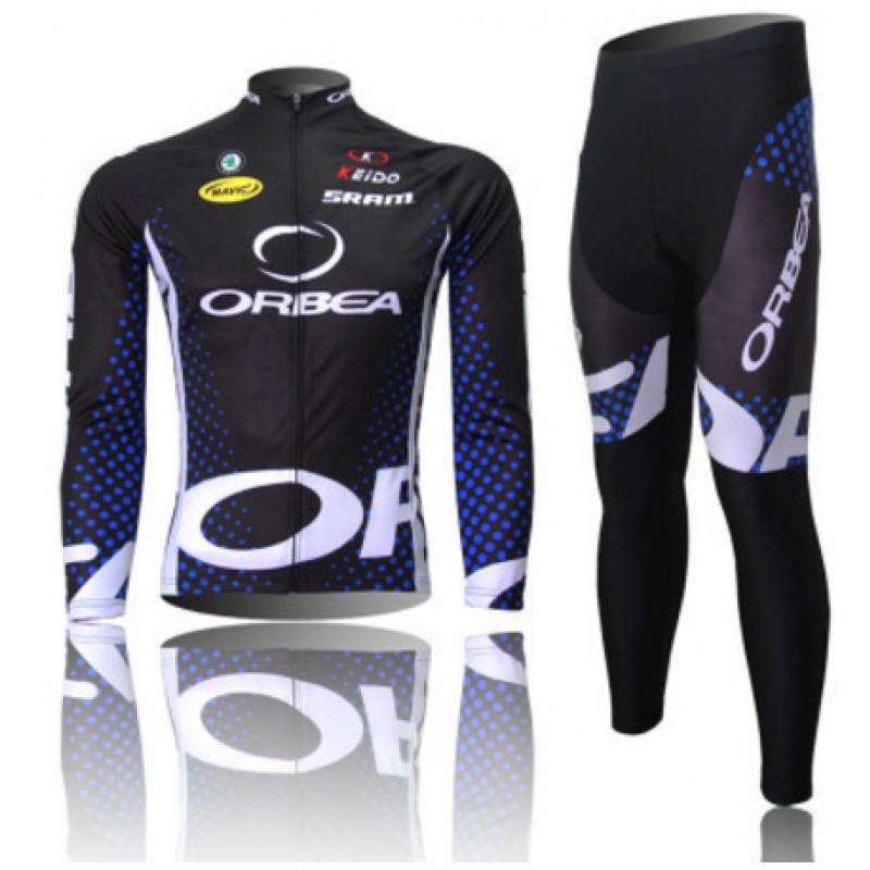 Long Sleeve Cycling Jersey Set Breathable Unisex Road Mountain Bike Apparel