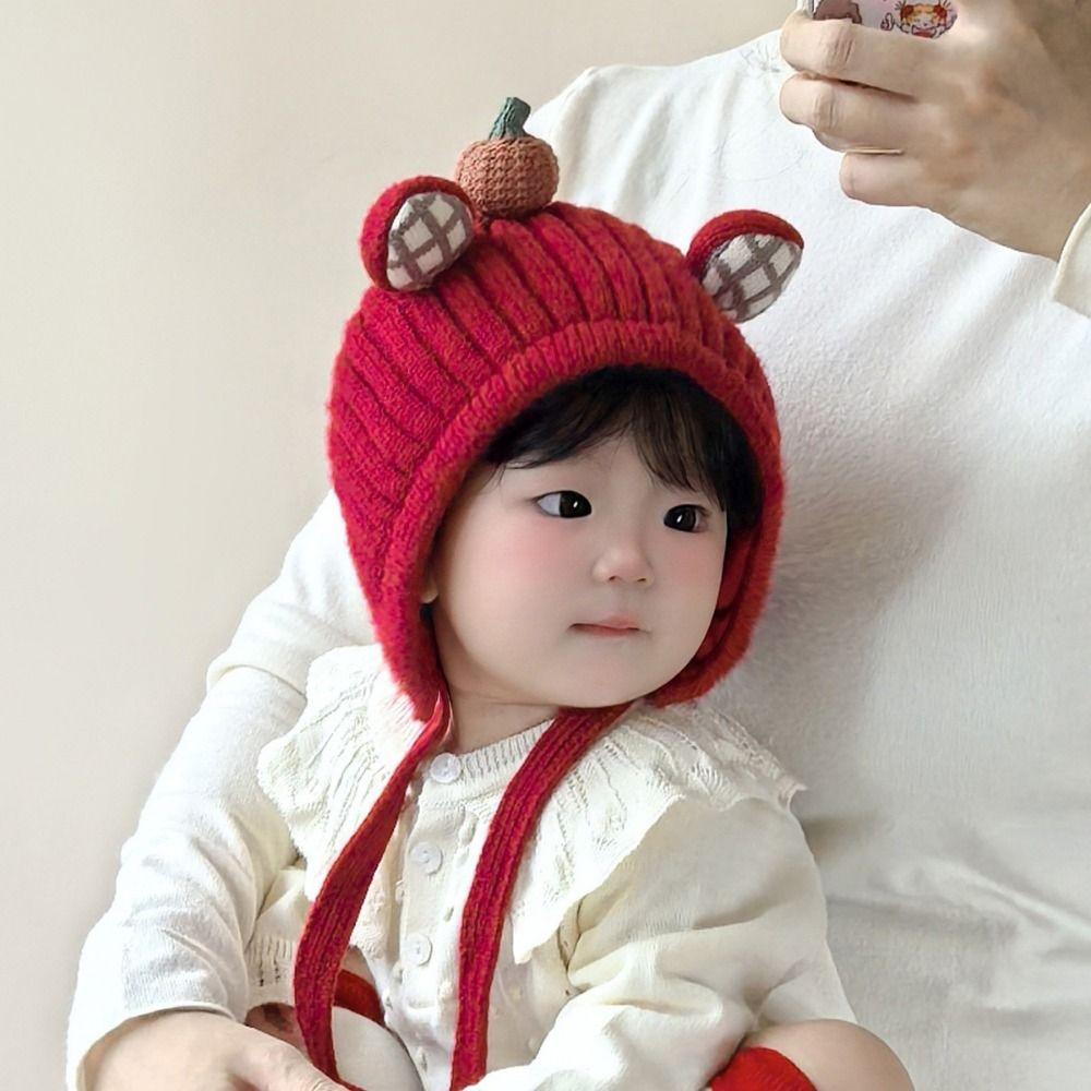 Cold-Resistant Winter Baby Crochet Hat Breathable Kids Ear Protection Hat Infant Wear