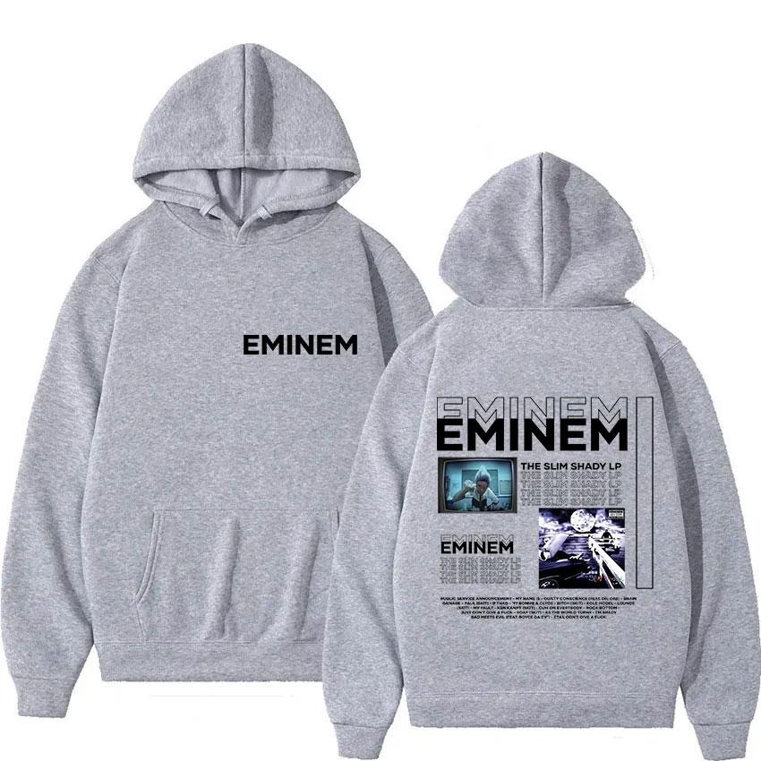 Rapper Eminem The Slim Shady LP Neues Album Merch Hoodie Herren Retro Style Hip Hop Sweatshirt Y2K Popmusik Langarm-Hoodie