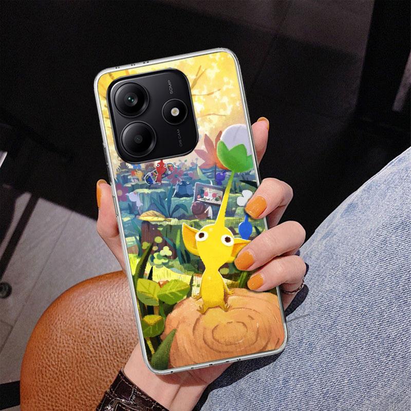 Game P-PikminS 4 Phone Case For Xiaomi Redmi Note 15 14 13 12S 12 11 Pro Plus 14S 11S 11E 10 10S 11T 5G Personalized Cover Redmi