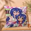 Anime Lucky Star Cushion Cover Car Throw Pillow Case For Sofa Car Christmas Gift