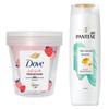 PRO-V Silky Smooth Shampoo & Dove Sweet Strawberry Oat Milk Body Scrub Set