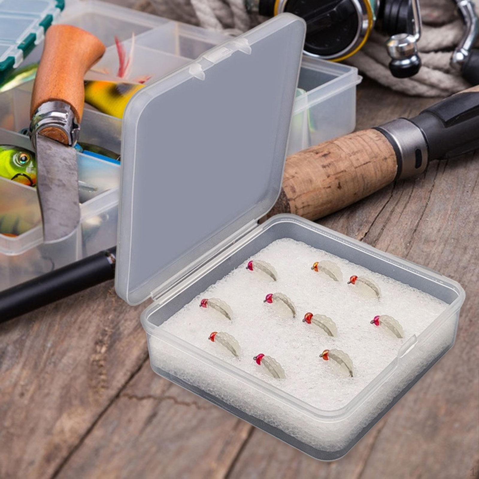 

10Pcs Fishing Lures Set with Storage Box for Bass Walleye Trout білий