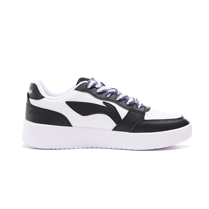 Li Ning Skateboard Shoes Men's Low Top White Black Blue White Shoelace AGCu567-1XD