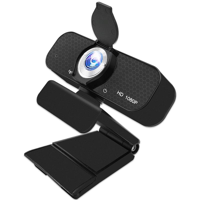 1080P Full HD Webcam with Built-in Microphone, USB Connection Fixed Focus Ideal for Work, Study Gaming & Streaming Video Capture