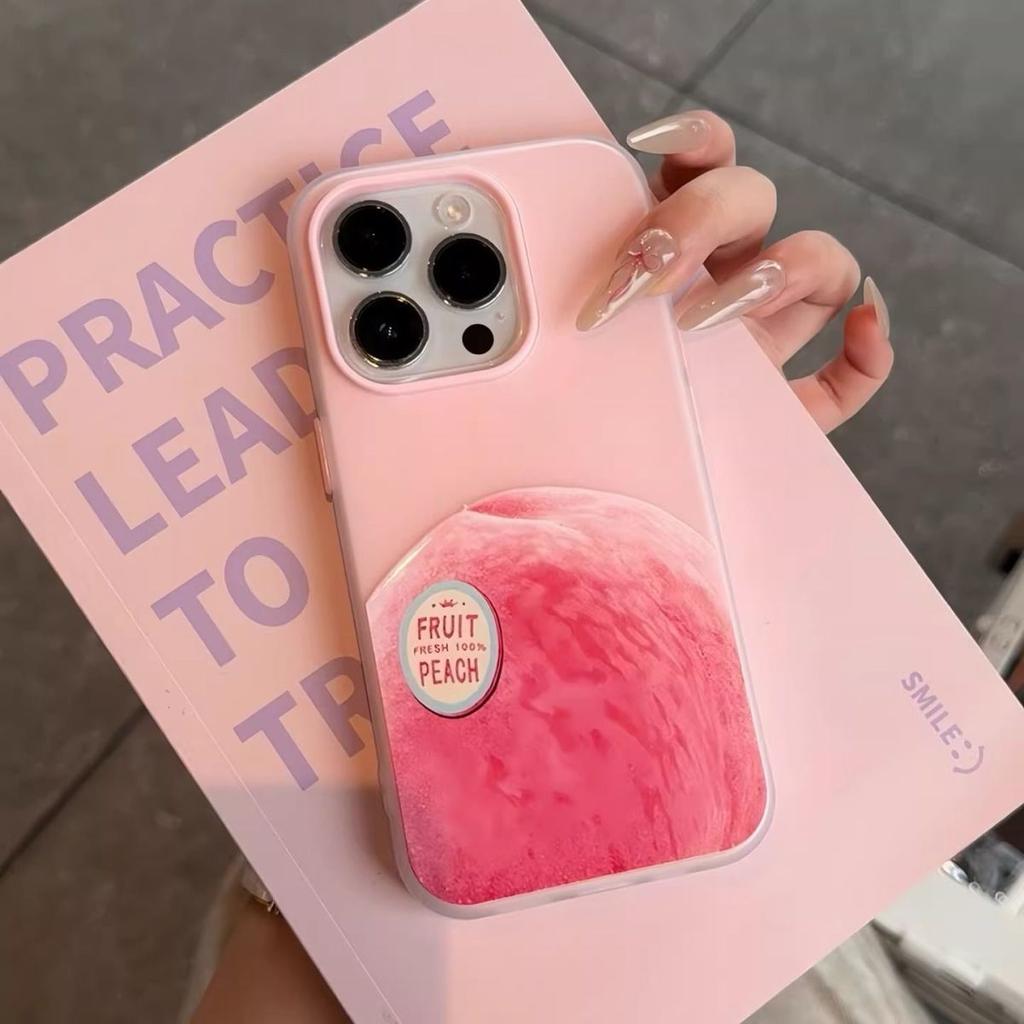 Summer fruit is suitable for Apple 16/17promax mobile phone case iPhone15 skin scrub 13/12 jelly 14.