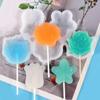 DIY Lollipop Mold Chocolate Moulds Cake Mould Fondant Molds Flower Shaped Silicone Material Bakeware Baking Accessories