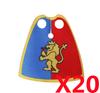 Medieval Military MOC Castle Knight Accessory Building Blocks Warhorse Cape Plush Coat Vest Shield Flag Kit Mini Toy Bricks Gift