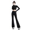Women's High-End 2024 Yoga Suit Set: Quick-Dry Fitness & Running Micro Flare Pants