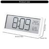 Digital Wall Clock with Backlight, Temperature, and Date for Modern Homes