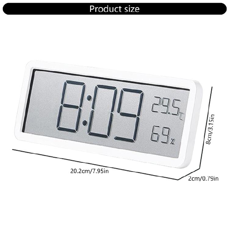 Digital Wall Clock with Backlight, Temperature, and Date for Modern Homes