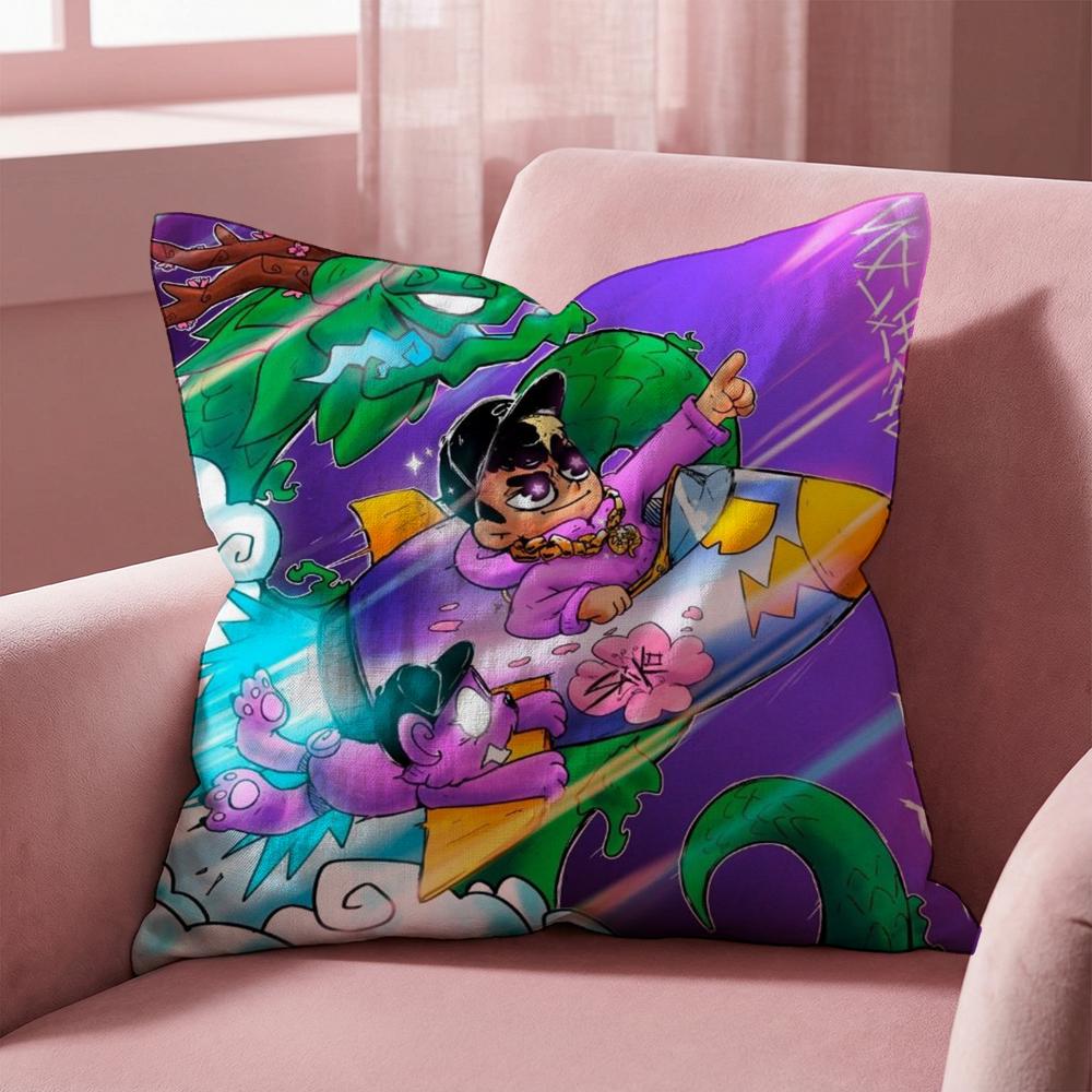 S-Saiko S-Sakura Spanish Cushion Cover Multi-Scene Pillow Cover for Home & Car - Reversible, Soft & Durable for Daily Use