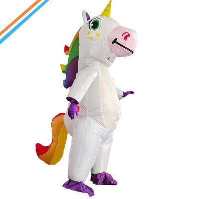 Unicorn Performance Dress Cross Border Christmas Cartoon Doll Cycling Party Dress Love Colorful Unicorn Inflatable Dress