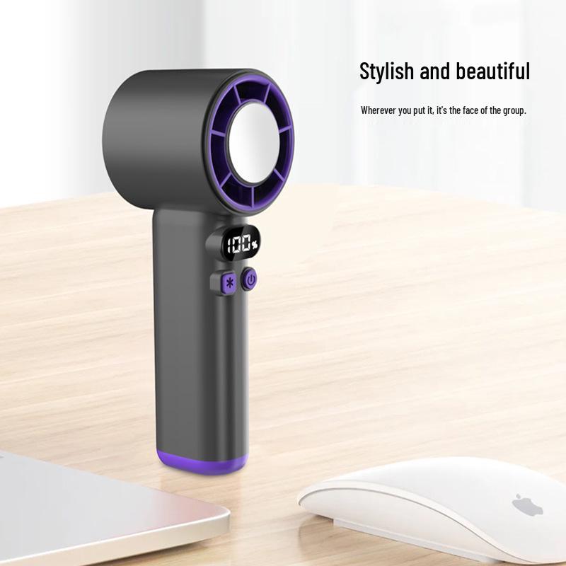 2025 Compact High-Speed Semiconductor Ice Fan with Digital Display and Powerful Wind