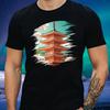 T-Shirt Men Japanese Temple Pagoda Motif Cotton Size XS To 5XL