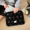Plush Bow Strawberry Laptop Sleeve Case 13/14 Inch Notebook Bag For Macbook Air Pro Lenovo Hp 11 Inch Tablet Pouch For Ipad
