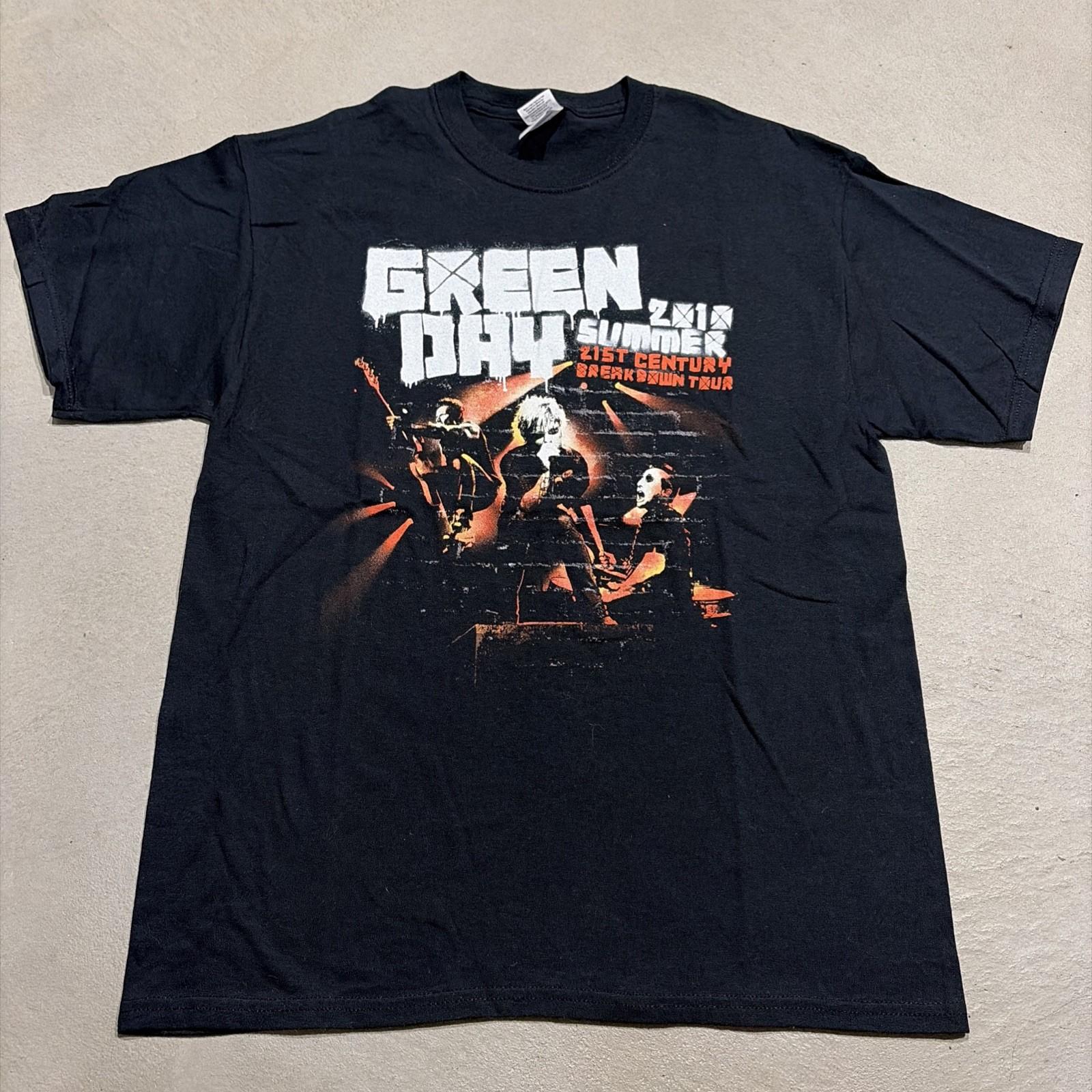 Green Day 2010 21st Century Breakdown Tour Denver CO Concert T-Shirt Sz L L