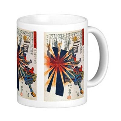 Utagawa Lenda do Bravo General Honjo Echizennokami Caneca com foto "O Shigenaga" de Kuniyoshi (Série Ukiyo-e)