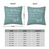 All Things Work Together Rom 8:28 Square Pillowcase Polyester Linen Velvet Printed Zip Decor Pillow Case Home Cushion Cover