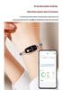 F81 Women's Smart Bracelet: Versatile Watch with Blood Oxygen, Heart Rate Monitor, Pedometer, and Menstrual Tracking.