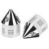 Motorcycle Cover Thin Axle Chrome Cut Nut Black Replacement Accessoryelectroplate