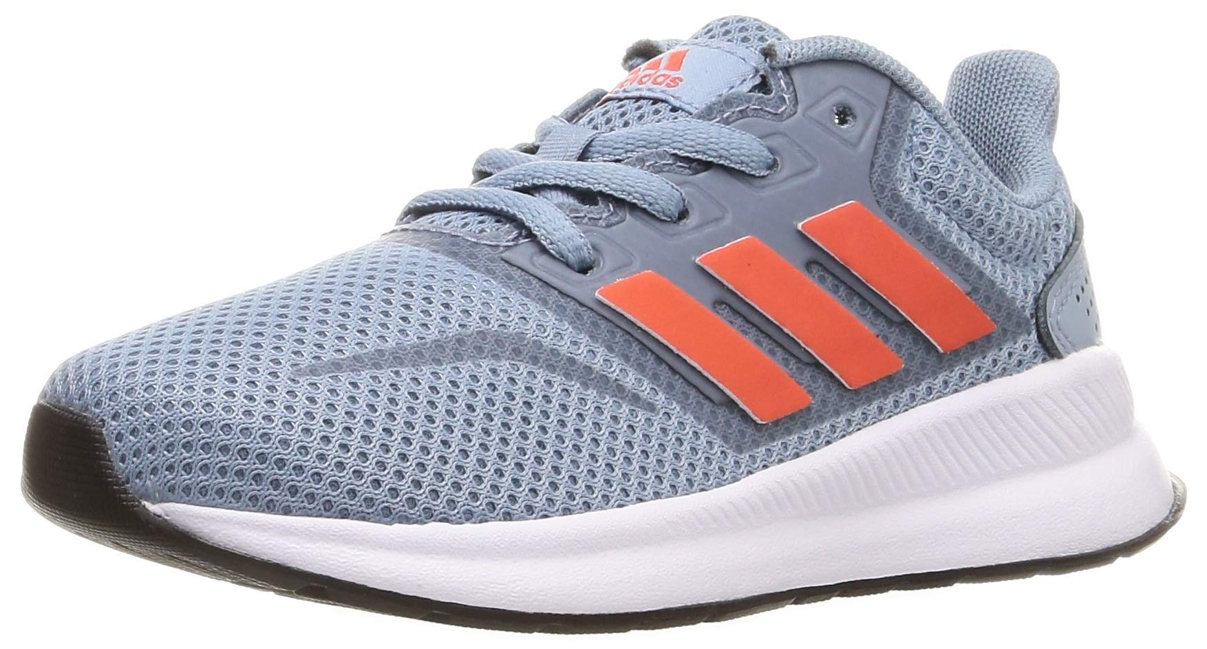 

Adidas Runfalcon Running Tactile Solar Black Size cm Kids Shoes, Blue/Semi Red/Core (FV9440), 19.0