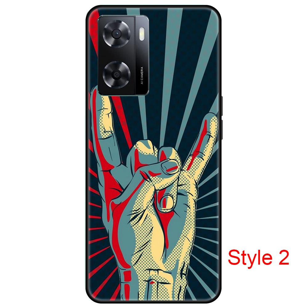 for Oppo A57 4G Black Case Cute Cartoon Soft Silicon shockproof Back Cover 6.56inch Full protection bumper PFTM20