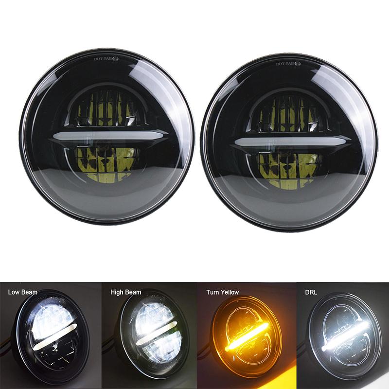 For Nissan Patrol Y60 Hummer H1&H2 Lada 4X4 7inch LED Headlight DRL For Jeep Wrangler TJ JK LJ CJ 7inch for Land Rover Defender