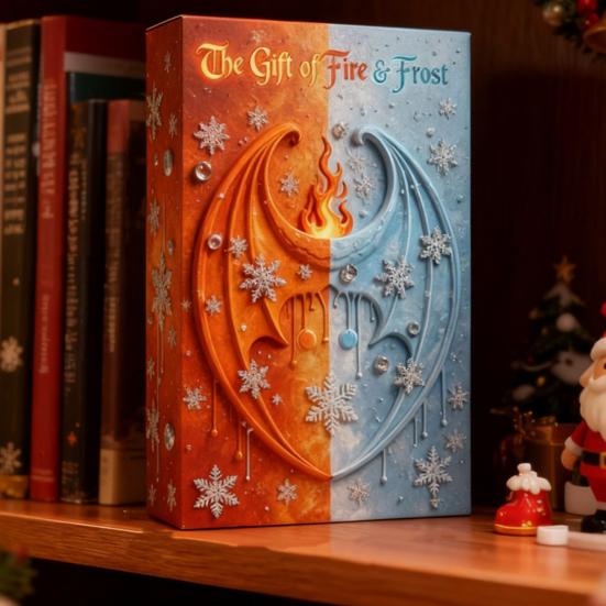 Dragon Advent Calendar 2025 24 Day Countdown Box with Acrylic Ornaments Multifunctional Viking Themed Decoration