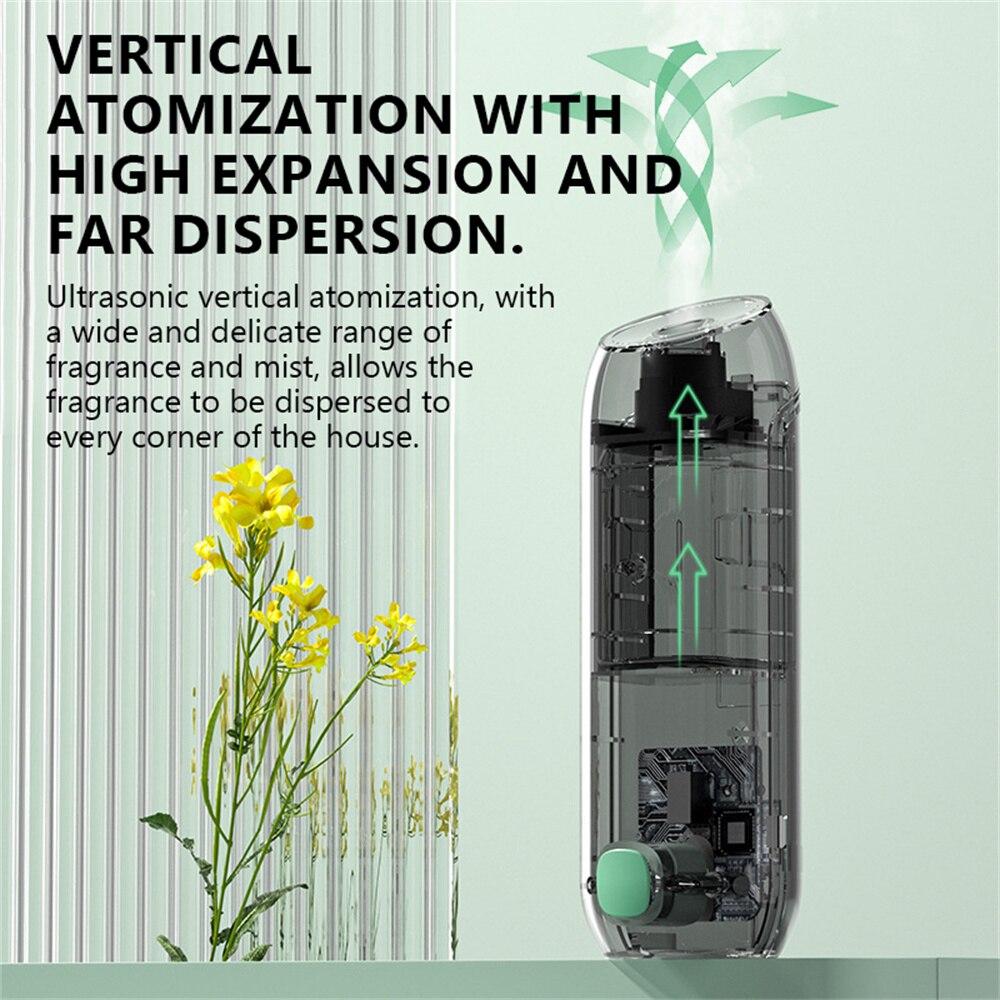 Inteligentní aroma difuzér Časovaný parfémový stroj Mini osvěžovač vzduchu Difuzér esenciálních olejů Nástěnný zvlhčovač Domov Toaleta
