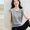 CARBAMMI Women's Linen Blend Knit Sleeveless Vest Top