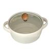 6in Soup Bowls Multifunctional Thermal Insulation Ceramic Soup Crocks with Double Handles Lid for Instant Noodles Soup
