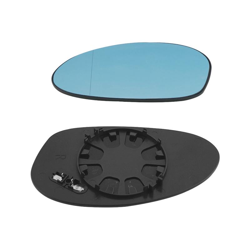Car Rearview Wing Mirror Glass Heated Blue, for BMW E46 E90 E87 E92 E93 E91 E81 E82 E88, Replace for 51167145267,51167145268
