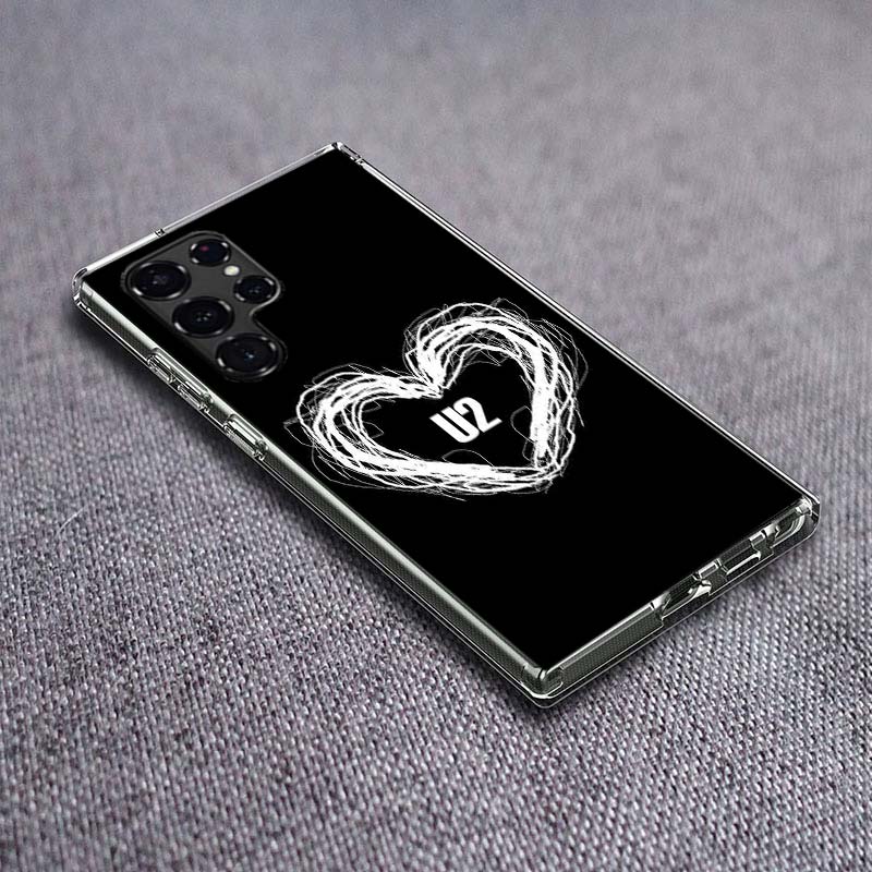 

Band U2 Phone Case For Samsung Galaxy S24 S23 S21 S20 FE S22 S26 Ultra S25 Edge S10 Plus Cover Clear TPU Capa Shell Coque Shockp Samsung S21 FE