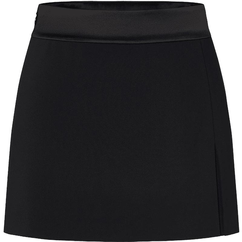 MO&Co. Black High-Waist Side-Slit Skirt Shorts L 170