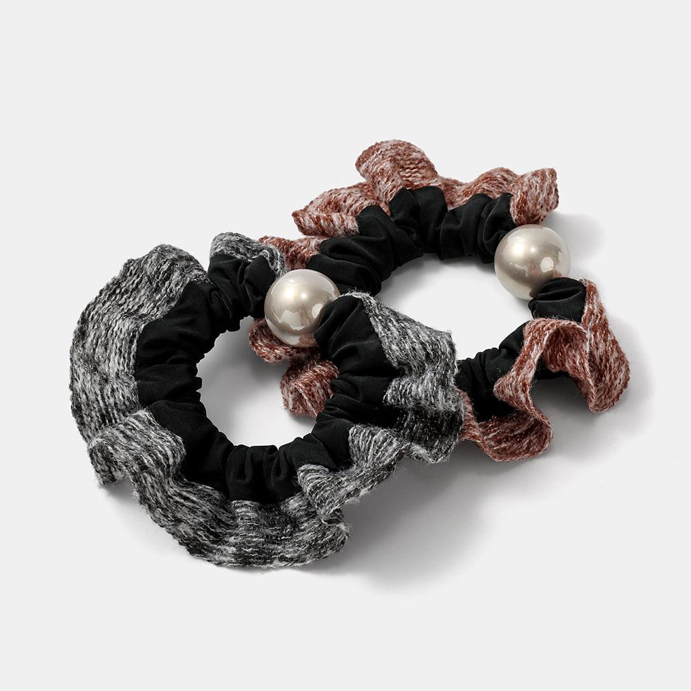 Korean Style New Pearl Hair Scrunchie - High Elasticity No-Slip Headband, Minimalist Versatile Hair Tie for Women