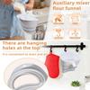 Silicone Flour Funnel Foldable Food Grade Silicone Easy-Pour Dishwasher Safe 5-Quart Mixer Funnel Attachment for Sugar Cocoa