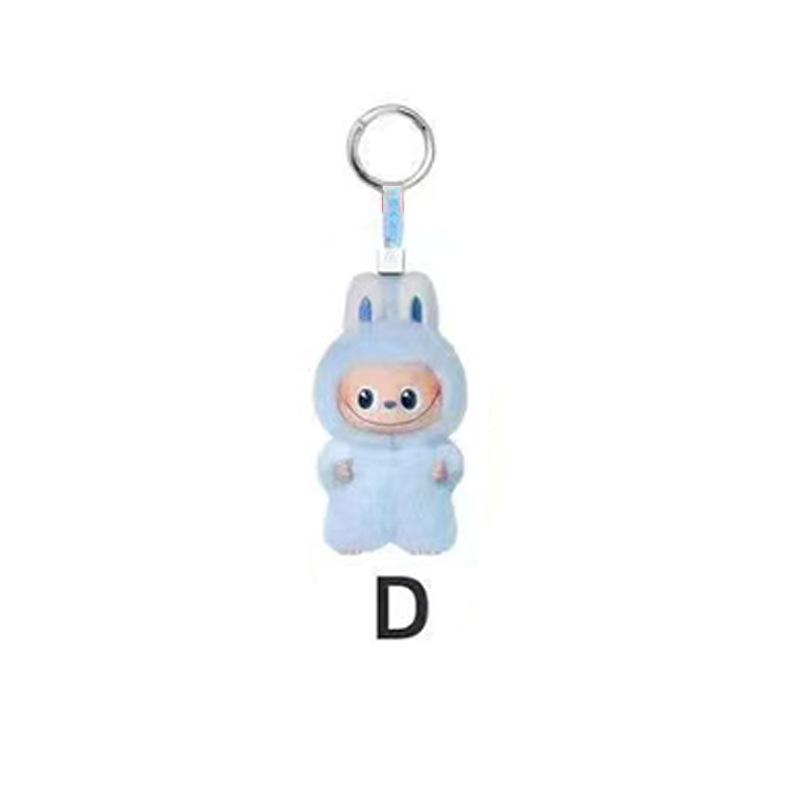 POP MART Fourth Generation Small Pendant Vinyl Face Plush Doll Keychain Blind Box
