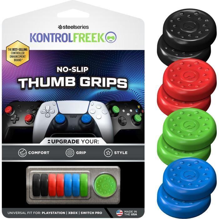 Thumbgrips - KONTROLFREEK - 1010-UNI - Balení 8 univerzálních krytek joysticků - Pro ovladače PS|Xbox|Switch Pro - Vícebarevné