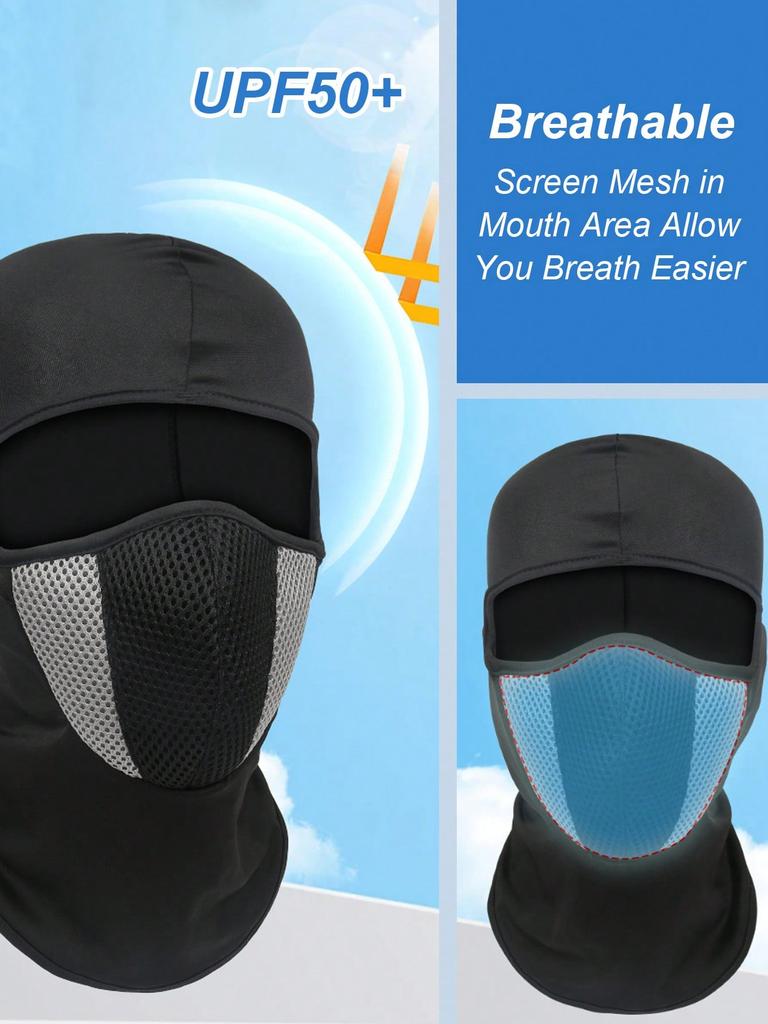 Motorcycle Balaclava Face Mask - Windproof & Breathable Mesh Design, Ideal for Motorcycling, Skiing, Hiking & Fishing