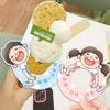 60 Pcs Anti-Drip Paper Tray For Ice Cream Cone Flower Shape Paper Drip Proof Ice Cream Holder Card