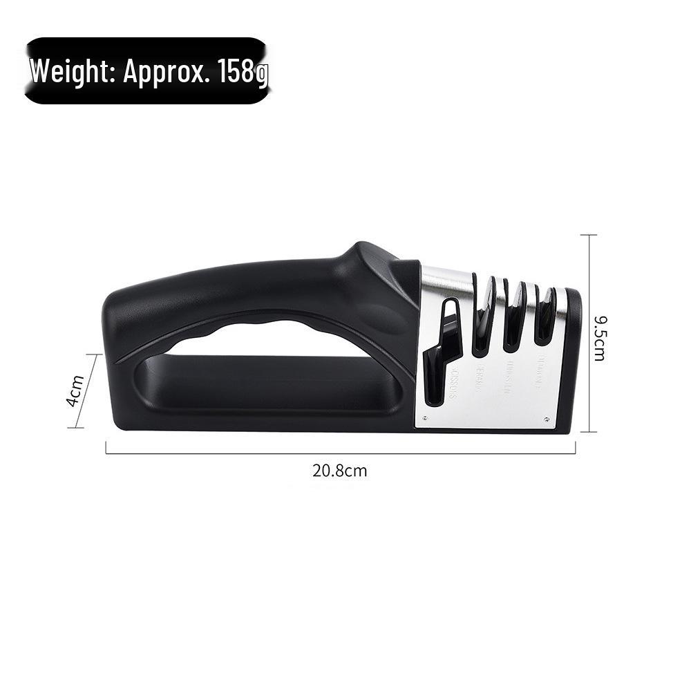 

Quick Knife and Scissor Sharpener: 4-in-1 Multi-Functional Fixed-Angle Tool